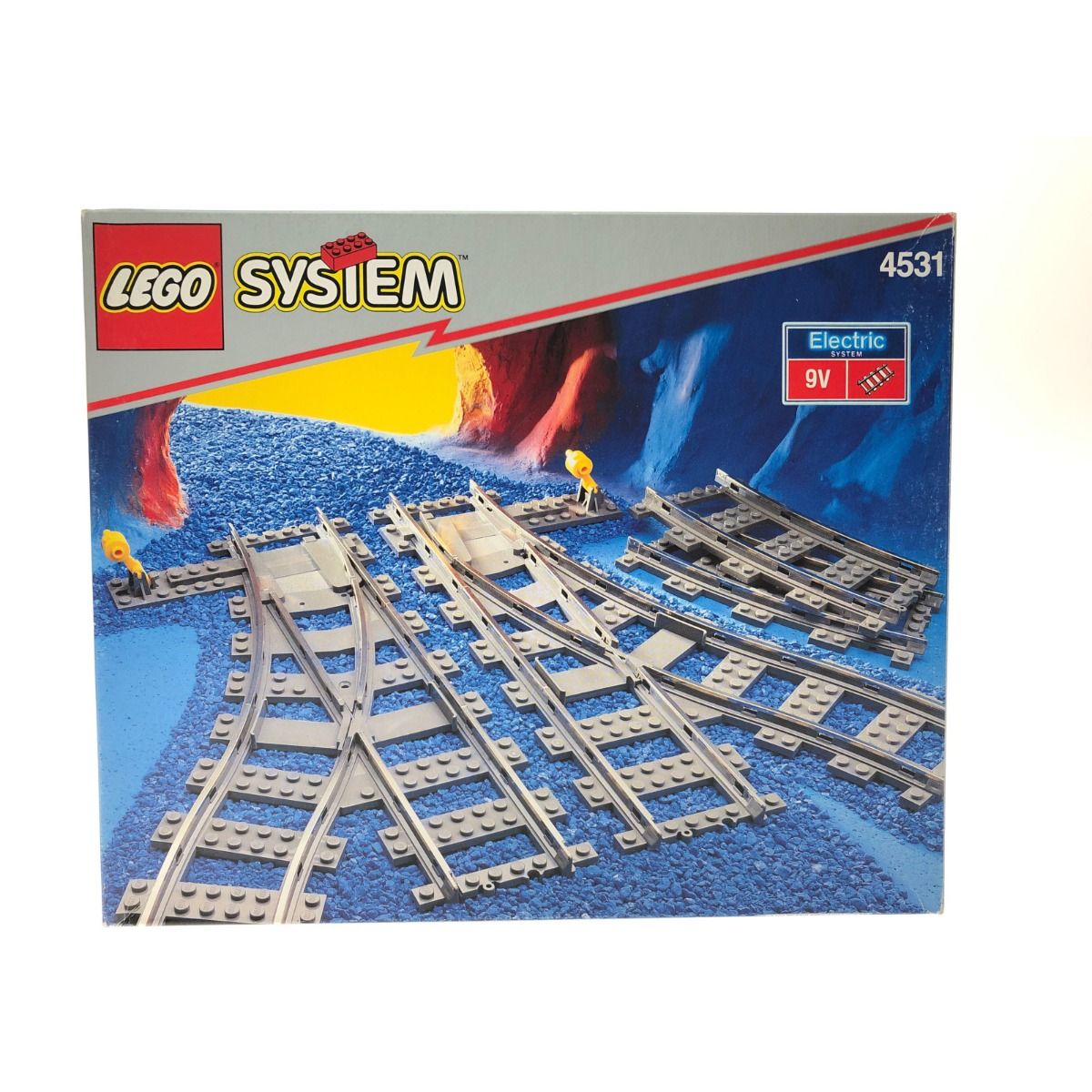 LEGO レゴ トレイン 9V規格 街シリーズ ポイントレール カーブ シティ タウン ブロック 線路 パーツ 部品 ジオラマ 4531