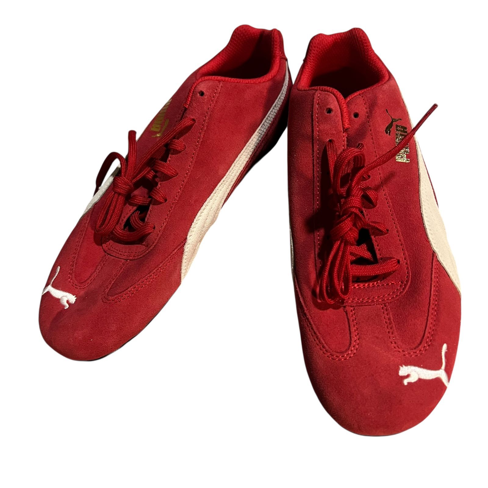 Puma レッド スエード スニーカー AT302 PUMA Speedcat OG スエード スニーカー シューズ レッド メンズ
