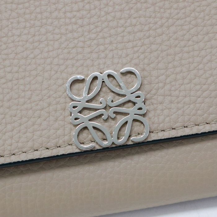 ロエベ LOEWE アナグラム コンティネンタルウォレット ペブル