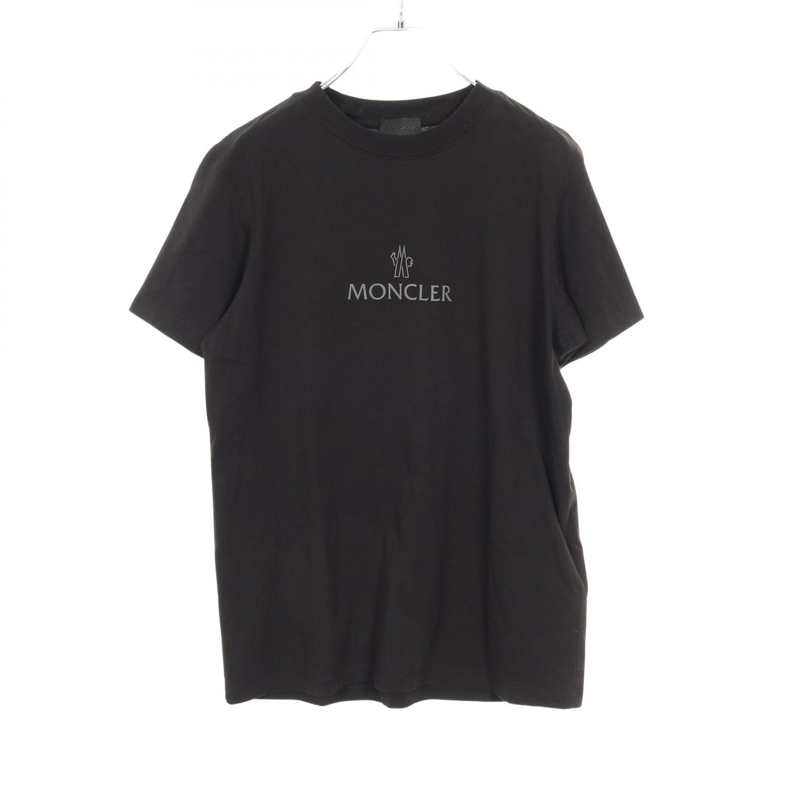 モンクレール MONCLER カットソー 8C00005 ブラック コットン Tシャツ レディース Used B