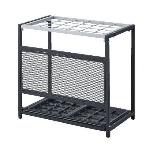 折りたたみ式傘立て前面パネルＮ ２４本用KLFHL535BK24N Ｔ．Ｋ．Ｍ