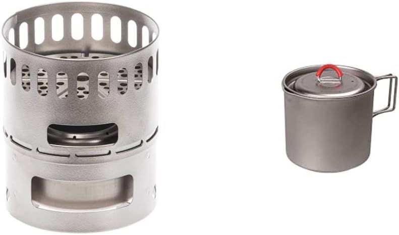 エバニュー EVERNEW アルコールストーブスタンドDXセット EBY255 - Ti Mug pot 500 ECA537 セット買い