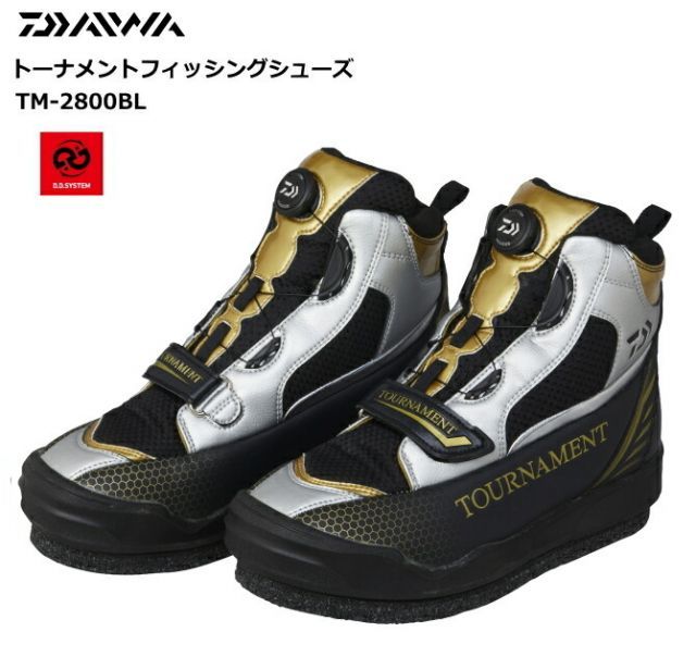 ダイワ トーナメントフィッシングシューズ TM-2800BL シルバー 25.0cm / 磯靴 / 釣具 / daiwa