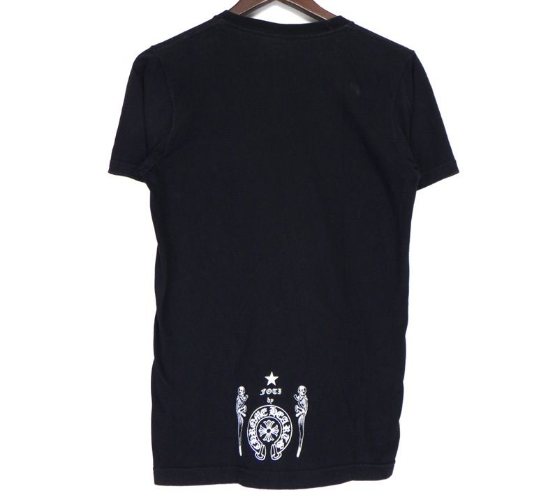 オールドクロムハーツ フォティ ロンT カットソー スカル USA製 ブラック CHROME HEARTS (クロムハーツ) Foti フォティ スカルプリント クルー