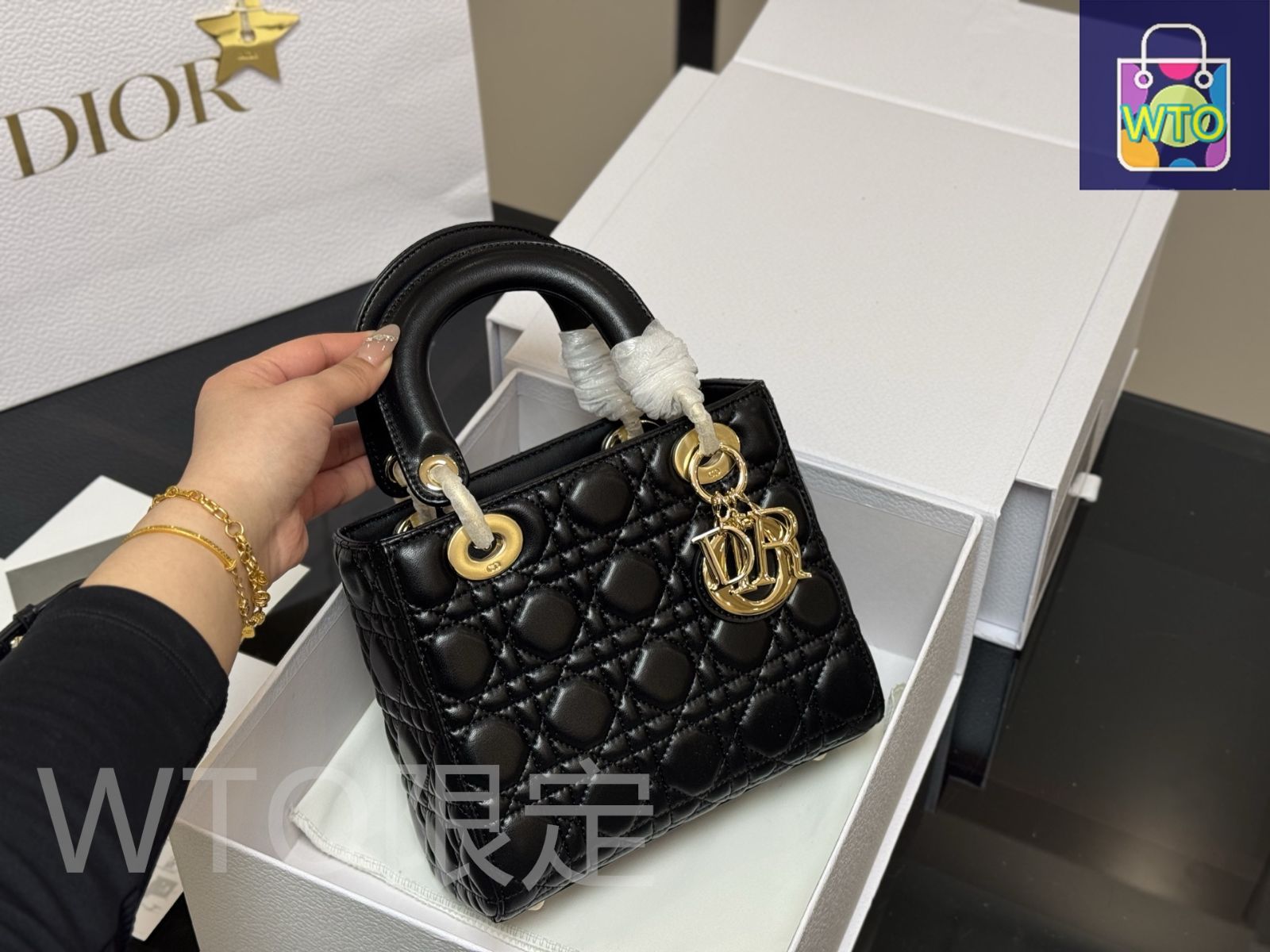LADY DIOR レディーディオール 今日WTO】Dior Lady Dior Calfskin Bag / ディオール レディー
