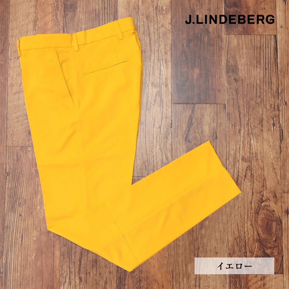 春夏|J.LINDEBERG|31インチ|ゴルフ パンツ 071-78416 撥水 速乾 通気性◎ ストレッチ メンズ ジェイリンドバーグ |黄色|イエロー|ki175|