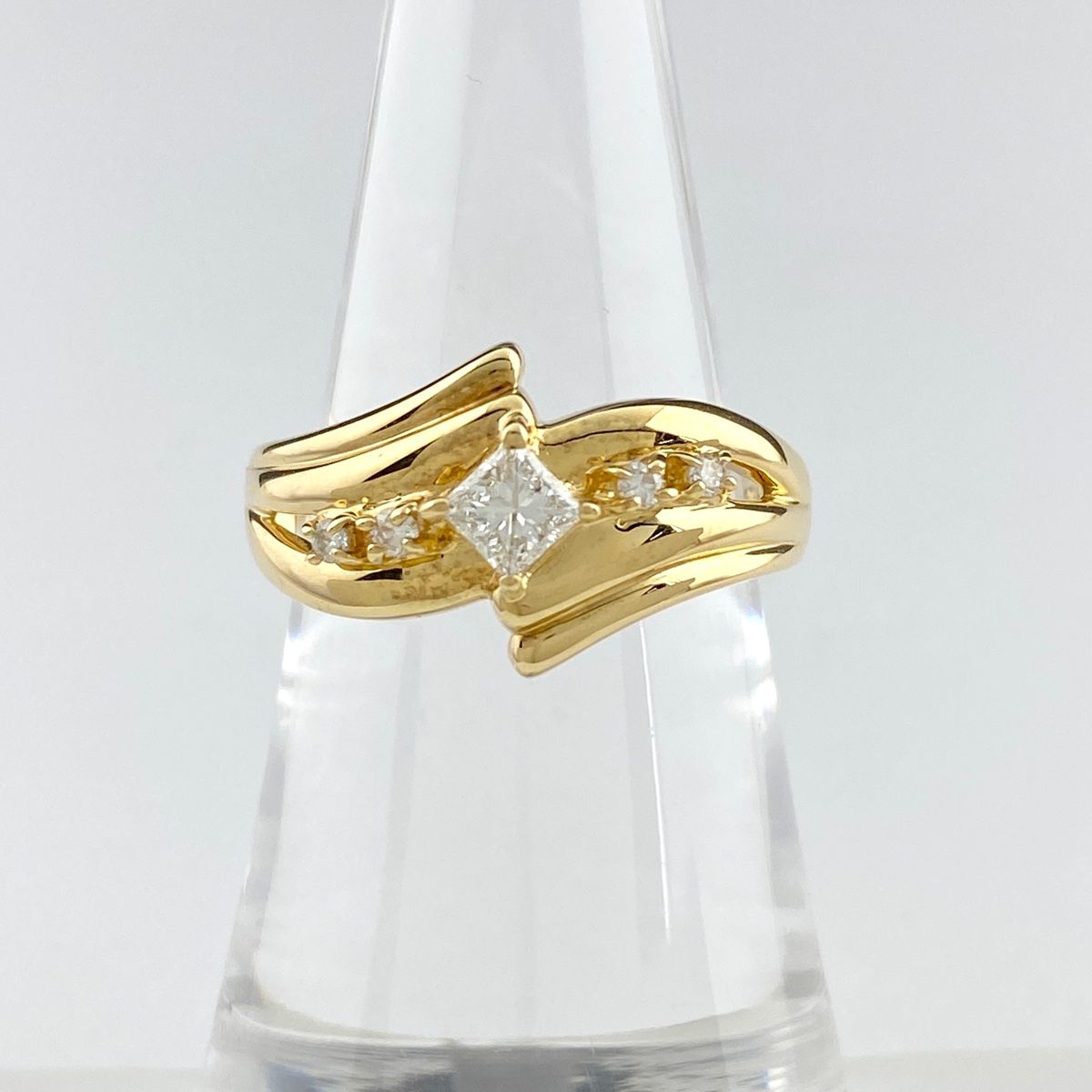 ポーラ POLA メレダイヤ デザインリング YG イエローゴールド 指輪  