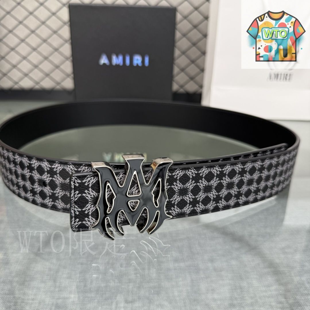 今日特価】AMIRI ダブルフェイスレザーベルト - メルカリ