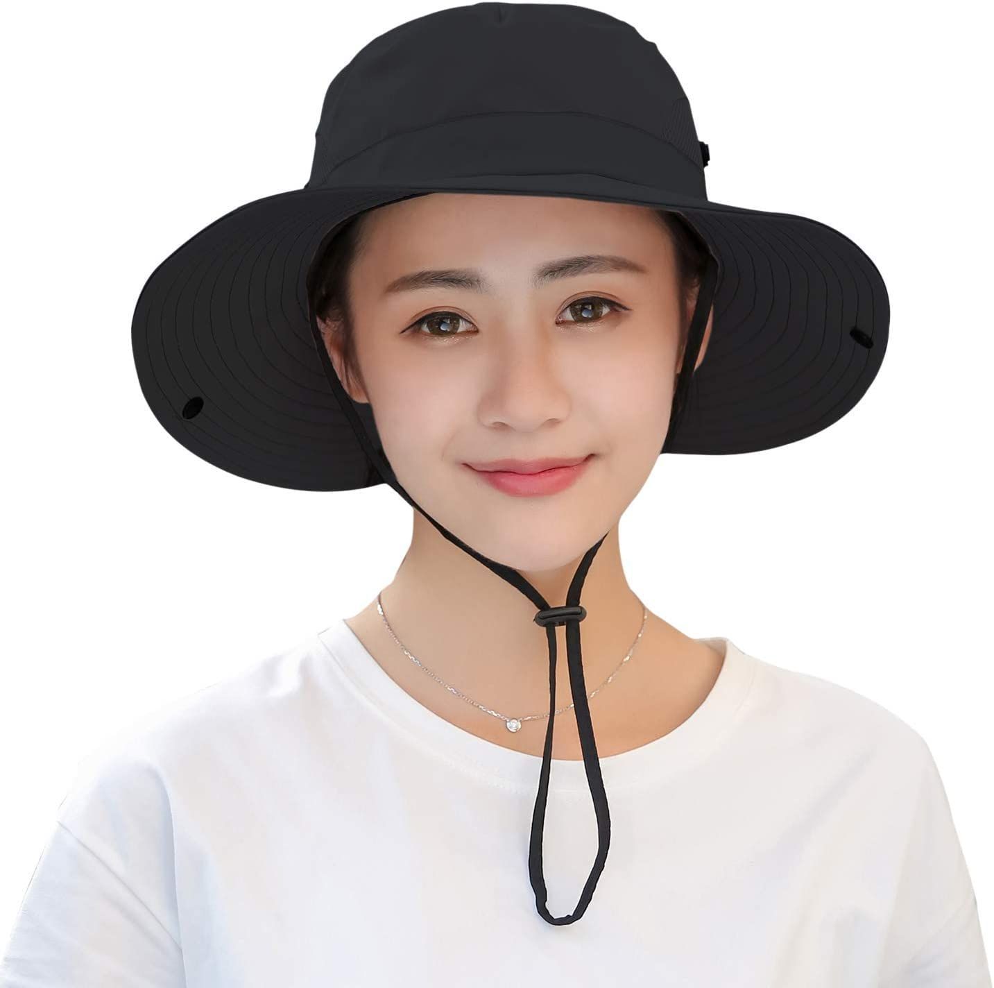 通気性 UVカット帽子