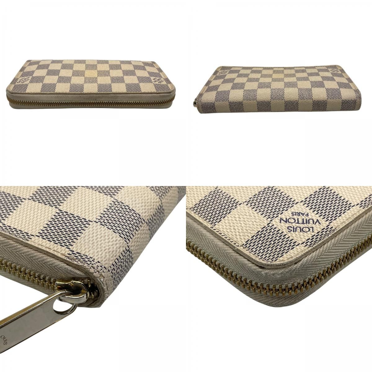 ルイヴィトン ダミエアズール ジッピーウォレット N60019 ラウンド  