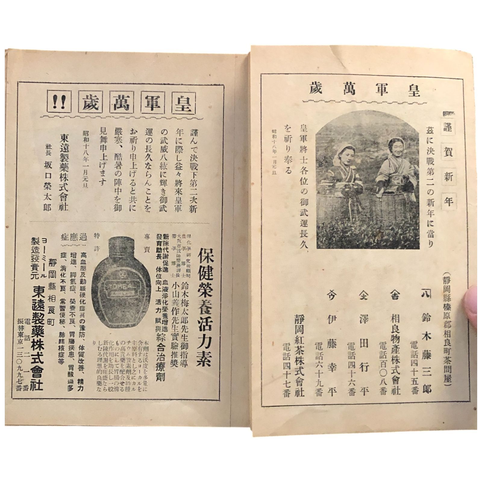 決戦下の榛原 昭和十八年新春 天辰正吉編 昭和18年2月 浜松観光