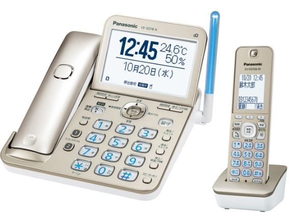Panasonic パナソニック RU RU RU VE-GD78DL-N シャンパンゴールド コードレス電話機