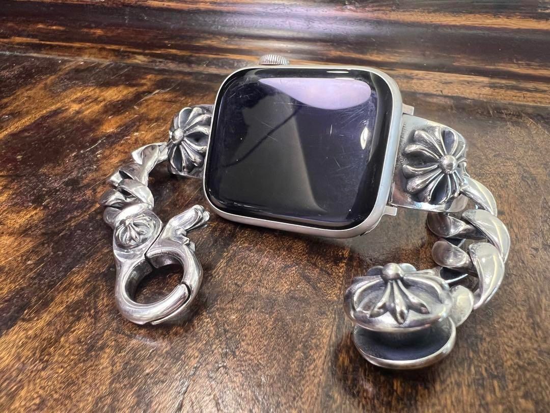 ⭐️LXKGH　Apple Watch　新型花グリップベルト　17cm　刻印有り スマートウォッチ・ウェアラブル ⭐️LXKGH Apple Watch 新型花
