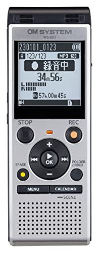 OM SYSTEM|オリンパス オリンパス OM SYSTEM WS-882 SLV 語学学習|講義録音|会議録音|議事録|リニアPCM録音|外部メモリ対応 シルバー