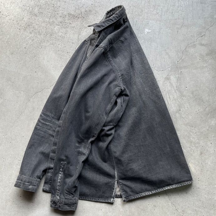 03'SS Dior Homme ディオールオム ブラックデニム 長袖シャツ メンズL