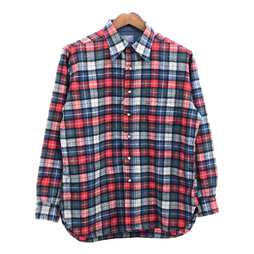 PENDLETON◇長袖シャツ/L/ウール/マルチカラー/チェック PENDLETON