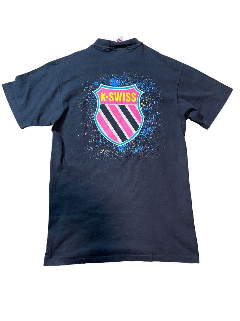 80s 90s ビンテージ K-SWISSTシャツ シングルステッチ NT00619 - メルカリ