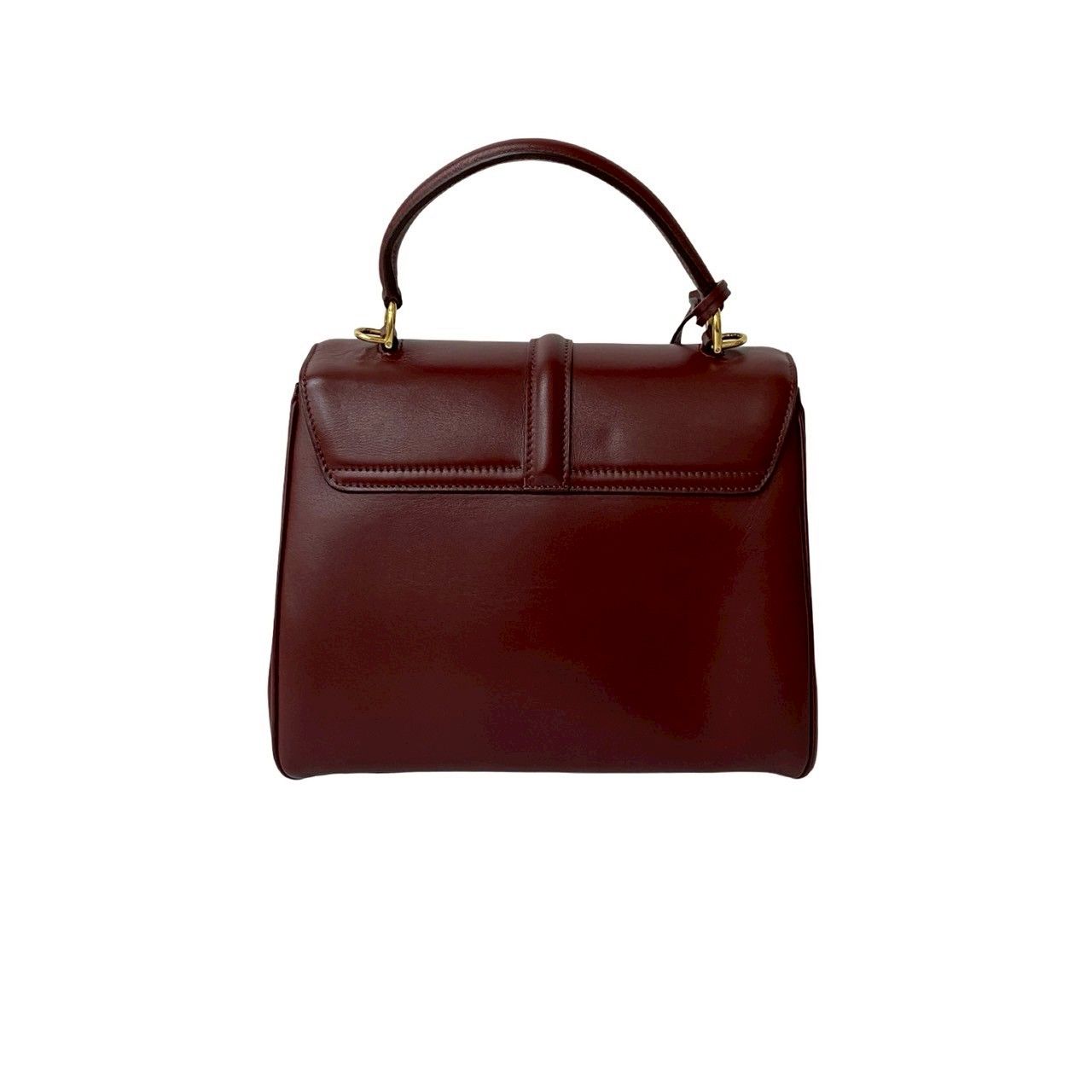 極 美品 袋付 CELINE セリーヌ 16セーズ スモール ロゴ ターン