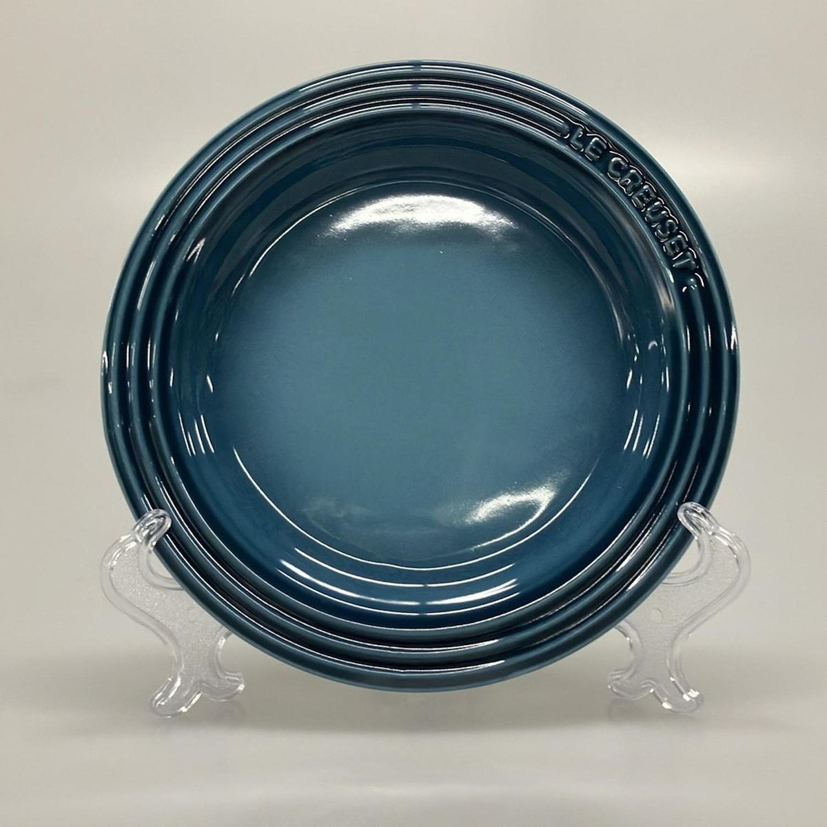 LE CREUSET - LE CREUSET(ルクルーゼ) プレート新品同様  - ネイビー LE CREUSET(ルクルーゼ) プレート新品同様 - ネイビー - メルカリ