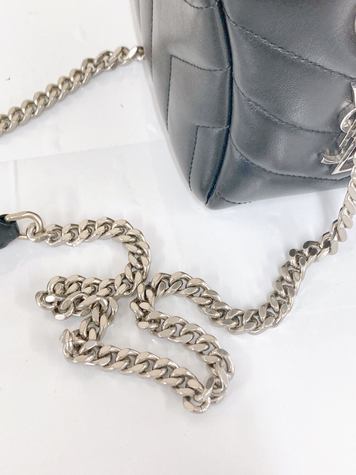 美品 イヴサンローラン レザー ショルダーバッグ サンセット