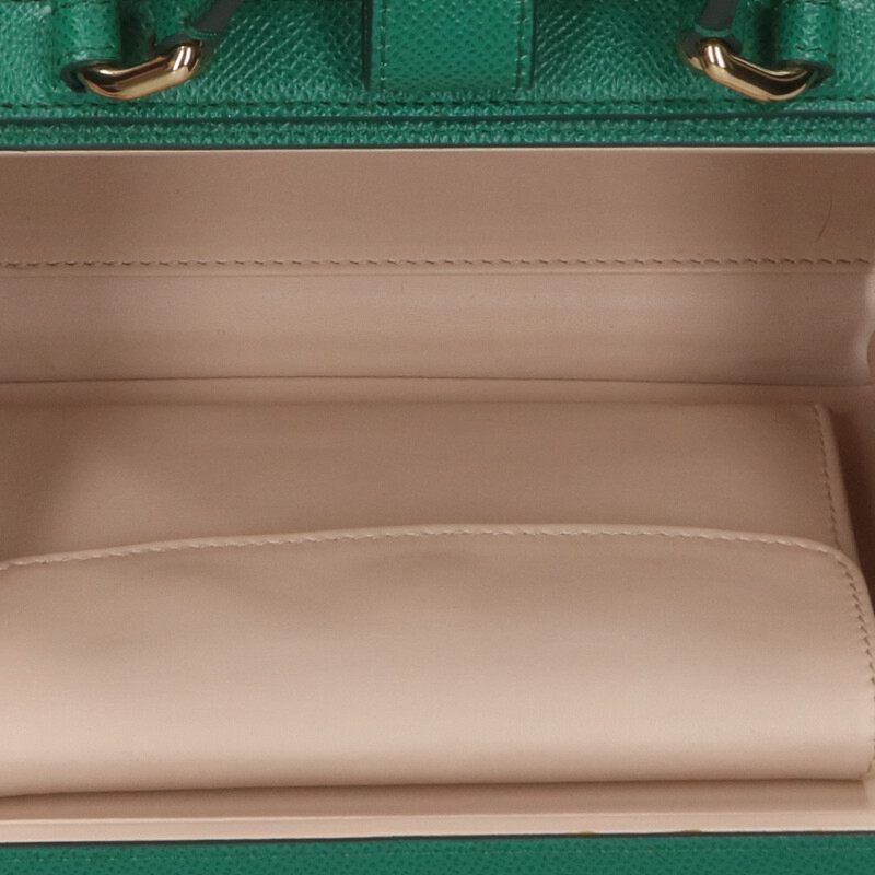 ドルチェアンドガッバーナ  Teatro Dei Pupi Bag Crystals and Carretto Print Green トレジャーボックス2WAYハンドバッグショルダーバッグ メンズ