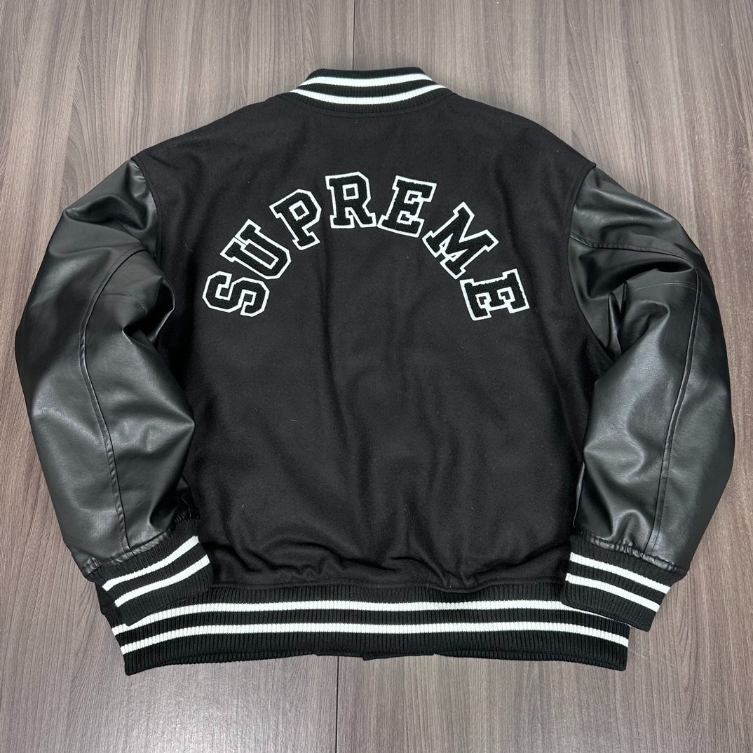 SUPREME 23 FW秋冬シリーズTIGER VARSITY JACKET刺繍ラベリング