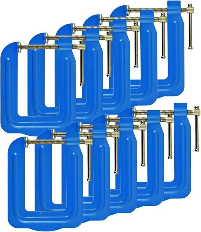 【在庫処分】近与(KONYO) SUN UP 深型鋼製クランプ 10個入 (箱) 50x100mm