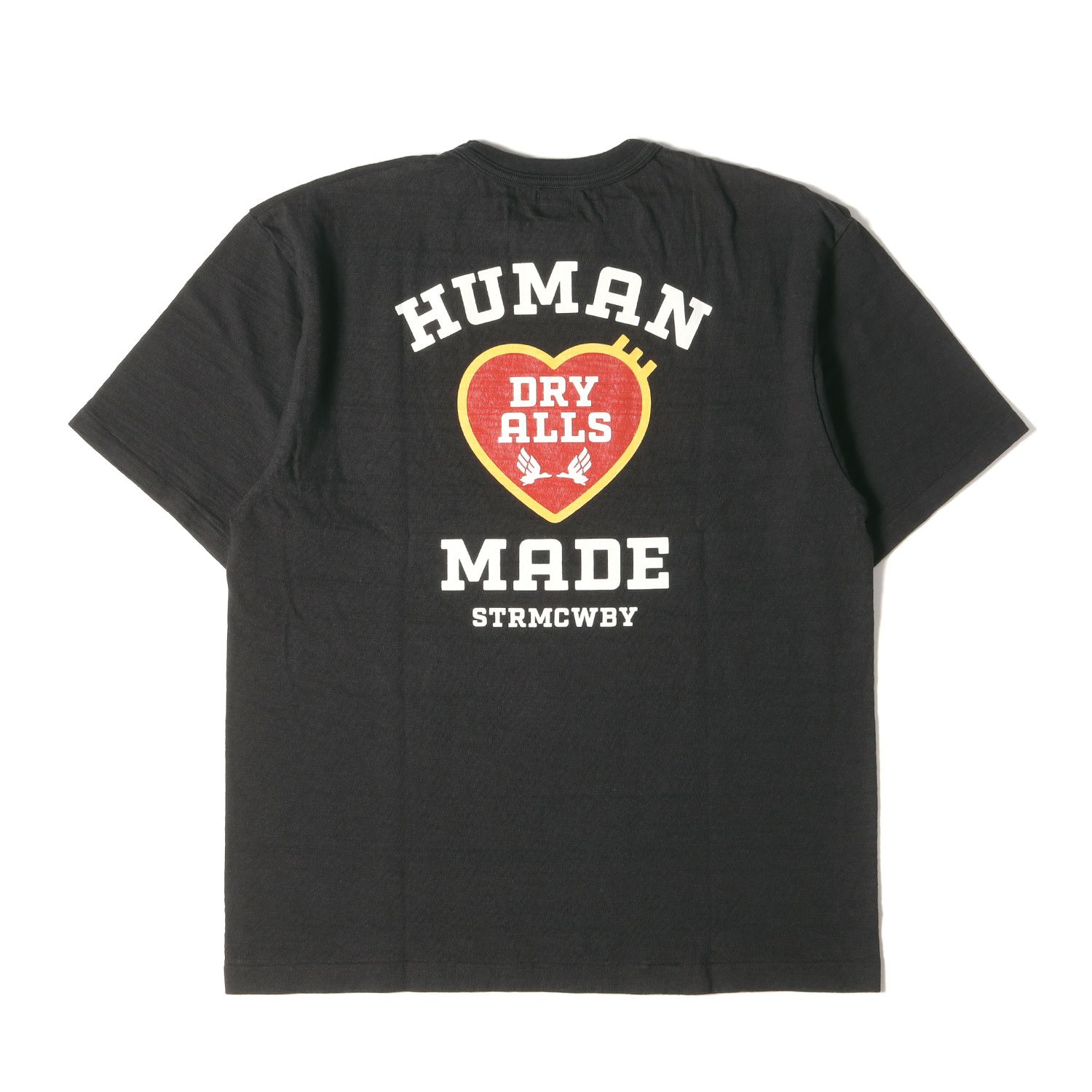 新品 HUMAN MADE ヒューマンメイド Tシャツ サイズ:L 24SS ハートロゴ クルーネック Tシャツ GRAPHIC T-SHIRT #07 ブラック 黒 トップス カットソー 半袖【メンズ】