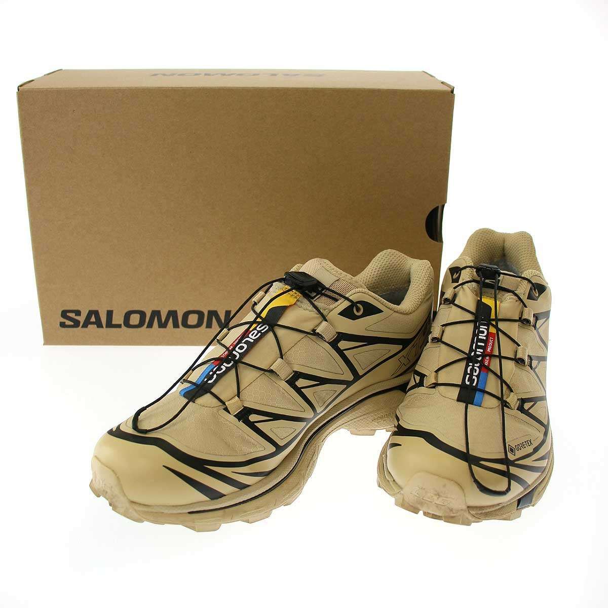 SALOMON サロモン XT-6 GTX Safari スニーカー 474455 ベージュ 24.5cm 