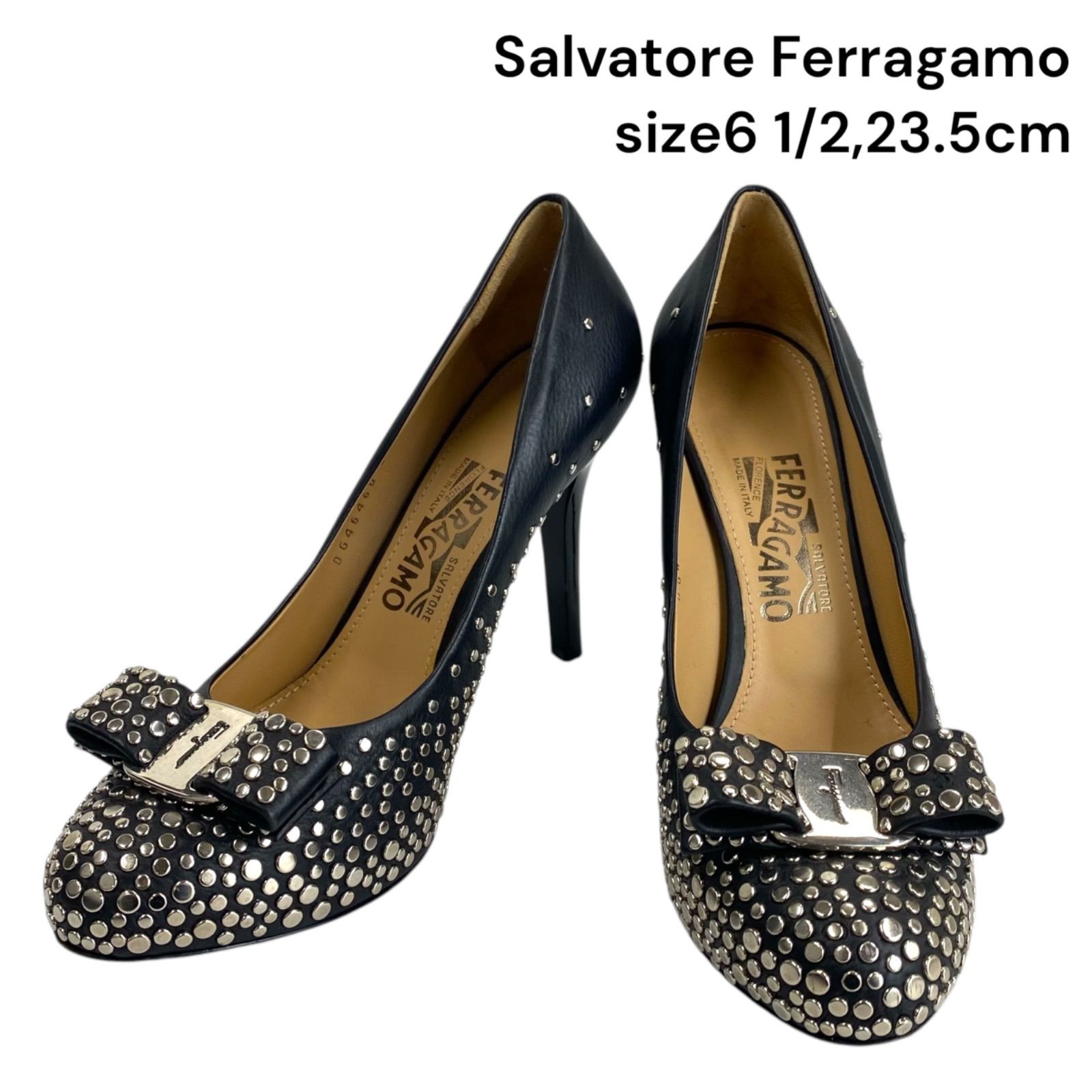 サルヴァトーレフェラガモ Salvatore Ferragamo 6ハーフ、23.5cm