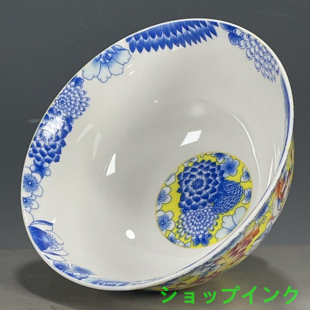 黄地琺瑯彩竜紋瓶 装飾品 花瓶 美品 景徳鎮 陶磁器 工芸品 美術品 置物 黄地琺瑯彩花卉碗 景徳鎮 陶磁器 現代工芸品 美術品 置物 - メルカリ