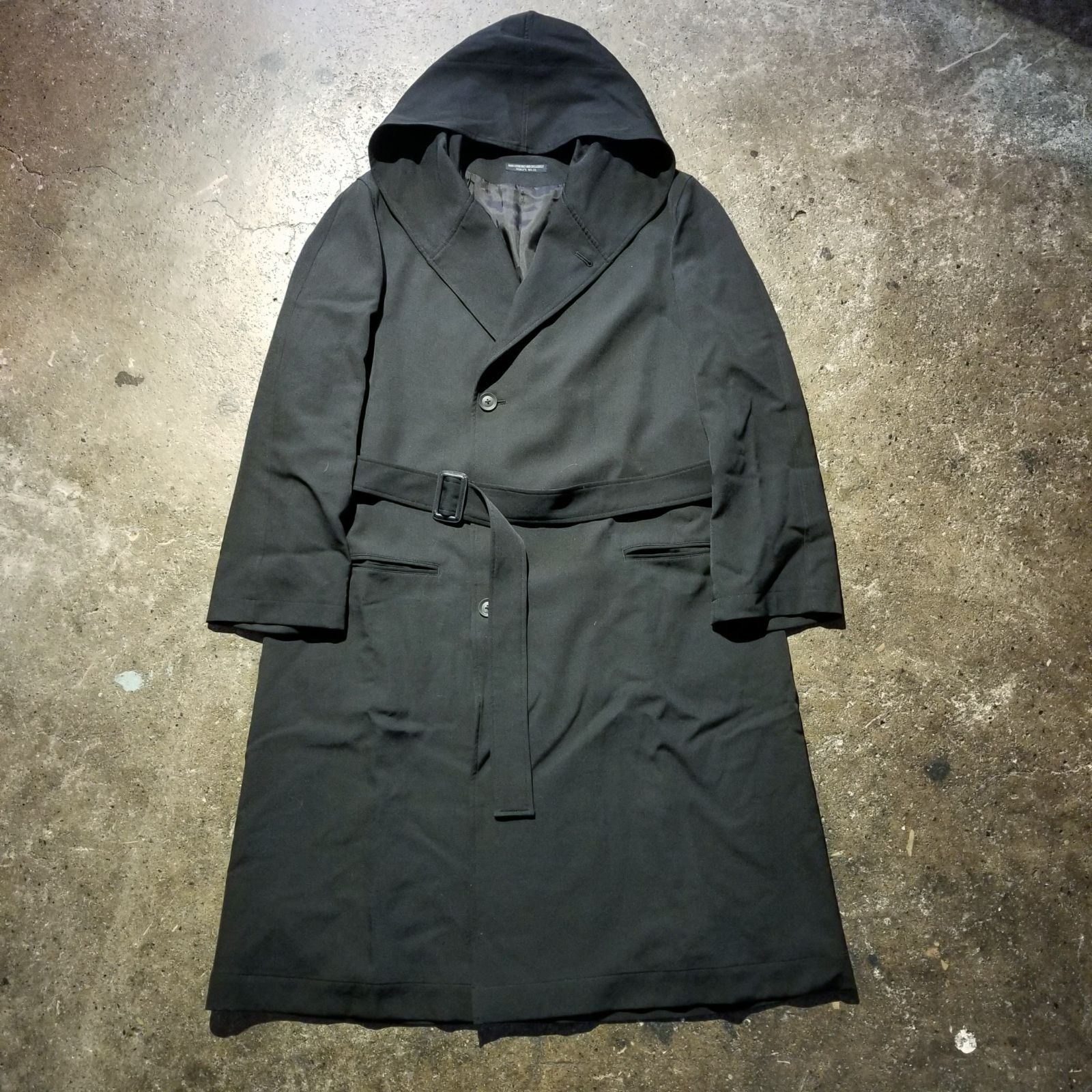 Yohji Yamamoto POUR HOMME REGULATION 24aw WOOL GABARDINE HOODED 