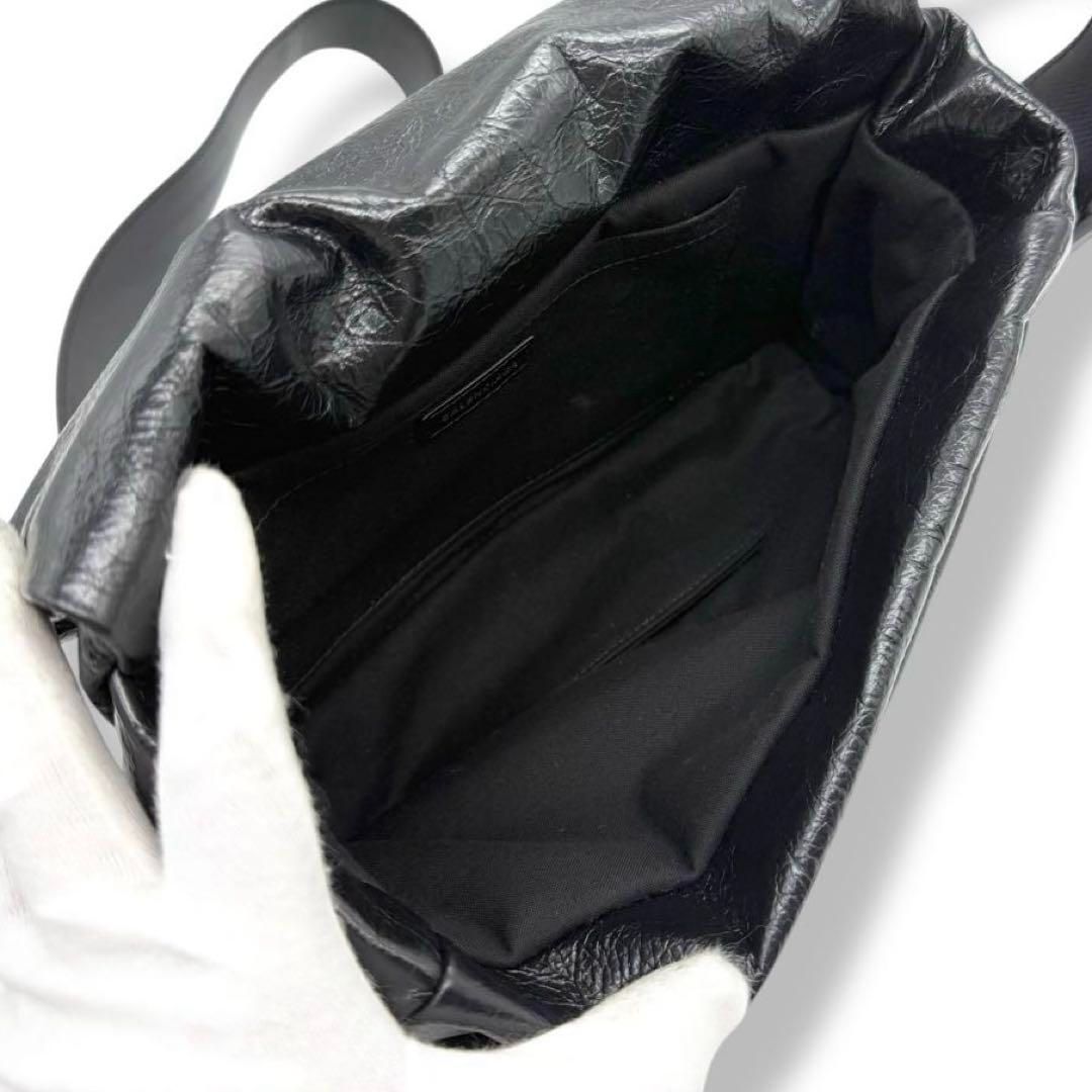 新品同様　バレンシアガ　モナコ　ショルダーバッグ　ブラック　レザー　3994 新品同様 バレンシアガ モナコ ショルダーバッグ ブラック レザー 3994