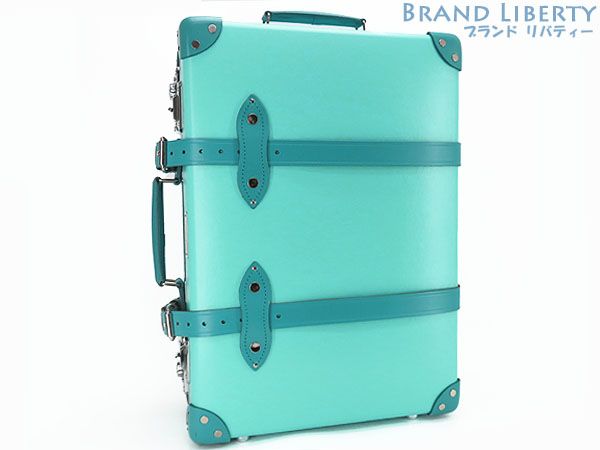 激 超 ティファニー TIFFANY-Co. グローブトロッター GLOBE TROTTER コラボ キャリーオン 34L 2輪 キャリーバッグ キャリーケース トラベルバッグ トロリー トランク ブルー