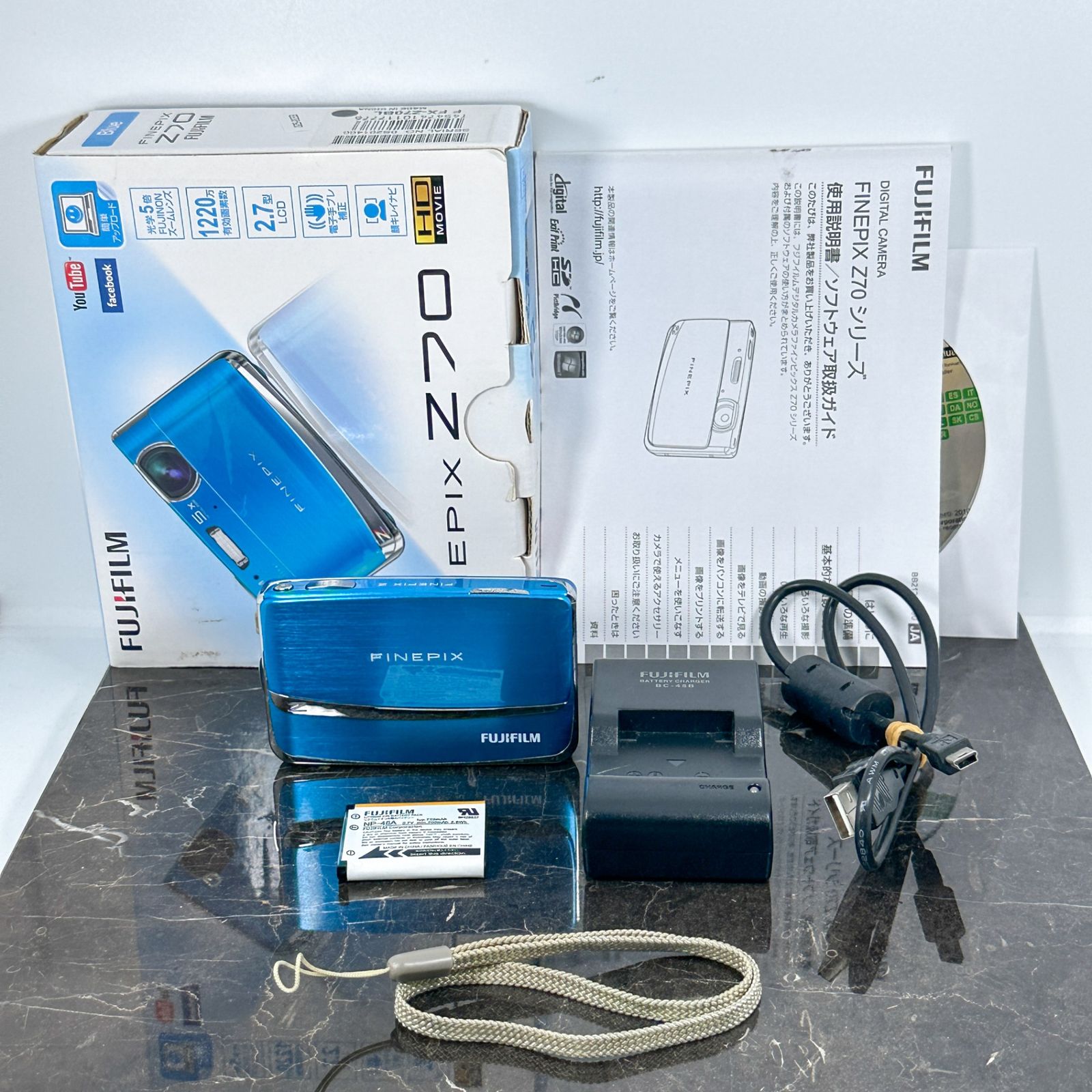FUJIFILM フジフイルム FinePix Z70 ブルー D25-0133 - メルカリ