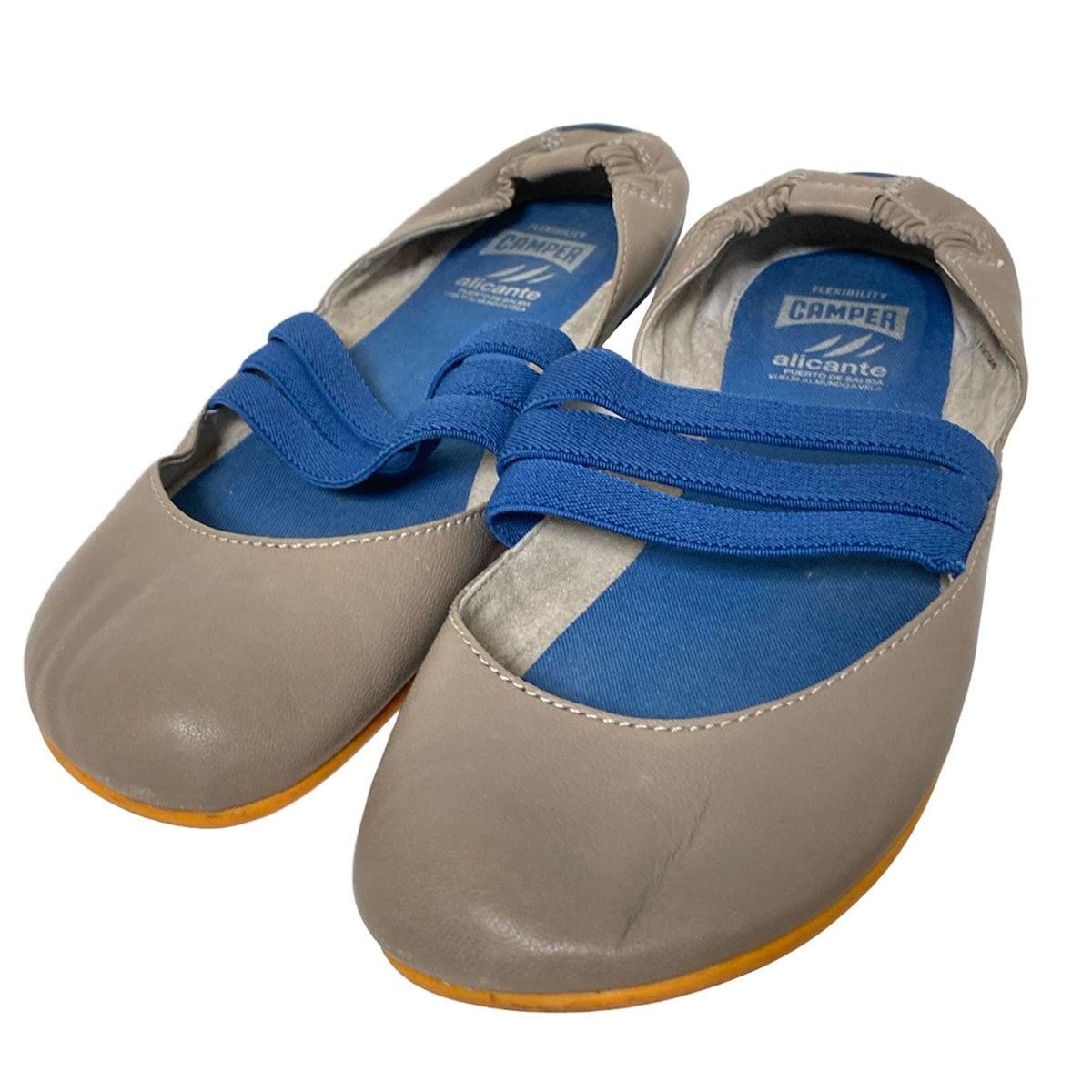 CAMPER(カンペール) フラットシューズ 37 レディース グレーベージュ 