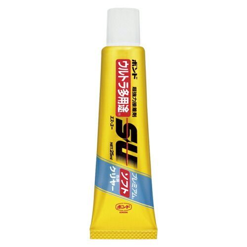 まとめ コニシ ボンドウルトラ多用途ＳＵプレミアムソフト 05141 4901490051410 ●容量 ２５ｍｌ プレミアムソフト ●成分 シリル化ウレタン樹脂系●ヘラ１枚付 ●ポリエチレン ポリプロピレン ポリカーボネートなどの 1個 ×20セット