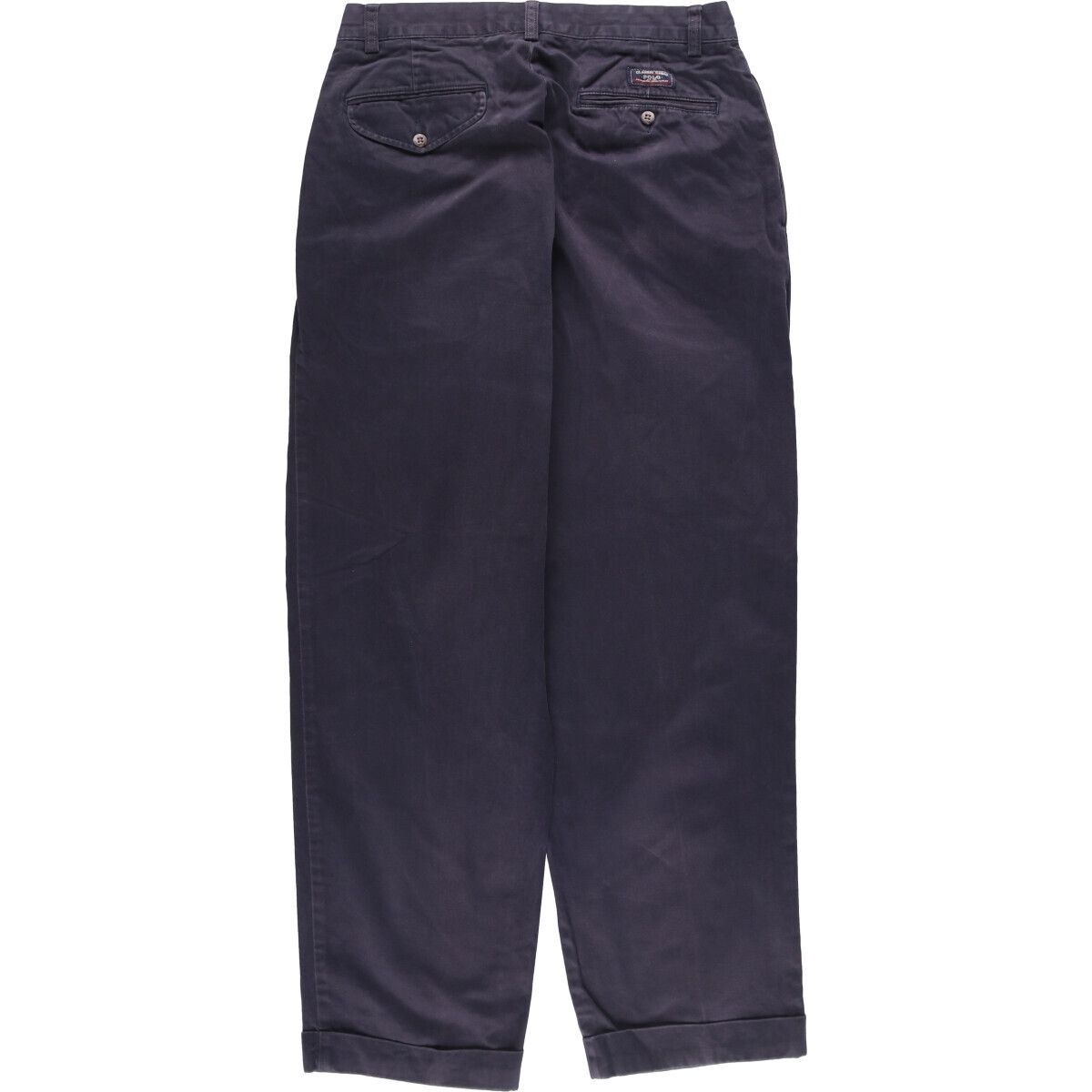 ラルフローレン　00s ツータックチノパンツ　紺 32/30 古着. ラルフローレン 00s ツータックチノパンツ 紺 32/30 古着