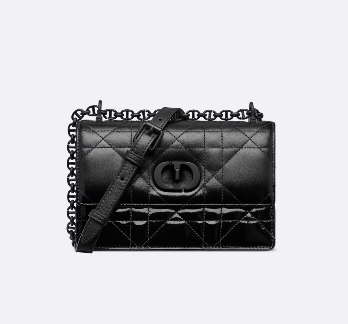 MISS CARO ミニバッグ ショルダーバッグ マットブラック Black Macrocannage Lambskin Miss Caro Mini Bag Leather Mini Bag