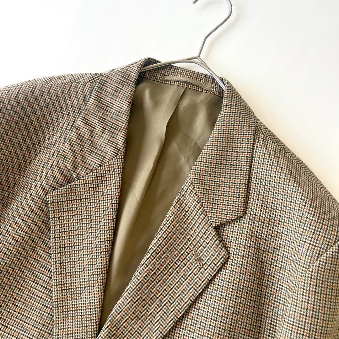90s J. CREW USA製 テーラードジャケット 千鳥柄 巨人タグ ヴィンテージ90s 美品 J.Crewジェイクルー巨人タグ 2Bテーラード
