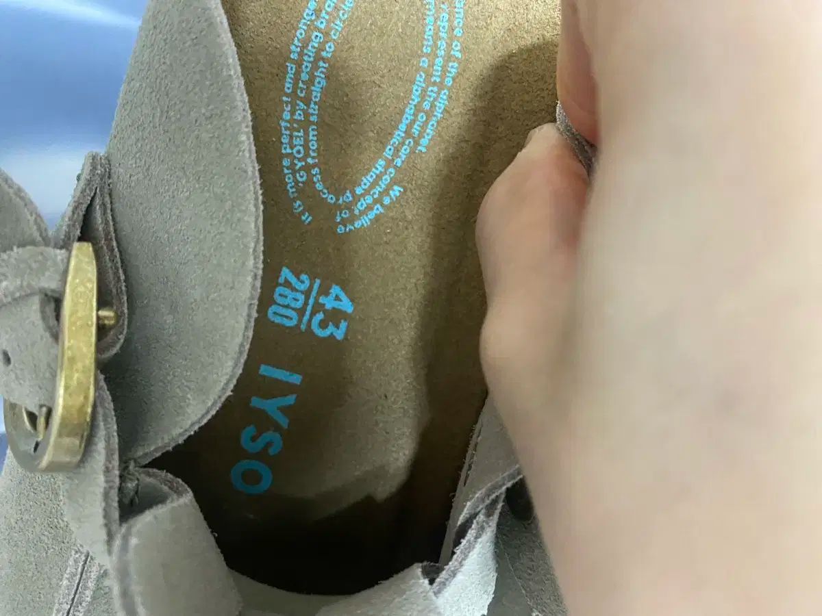 イソ スウェード ミュール スリッパ 280