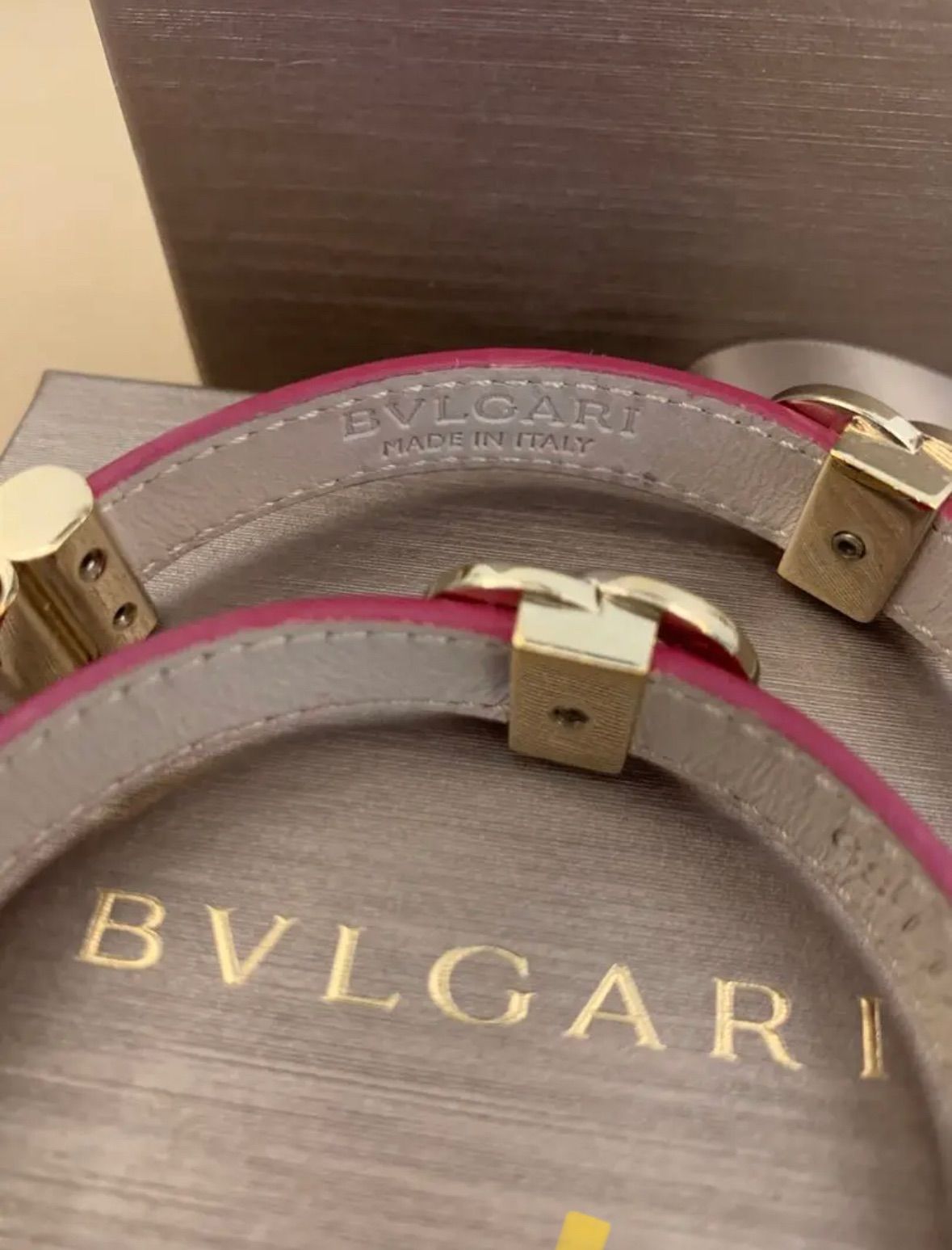 美品】BVLGARI ブルガリ ブレスレット ドッピオトンド ローズピンク