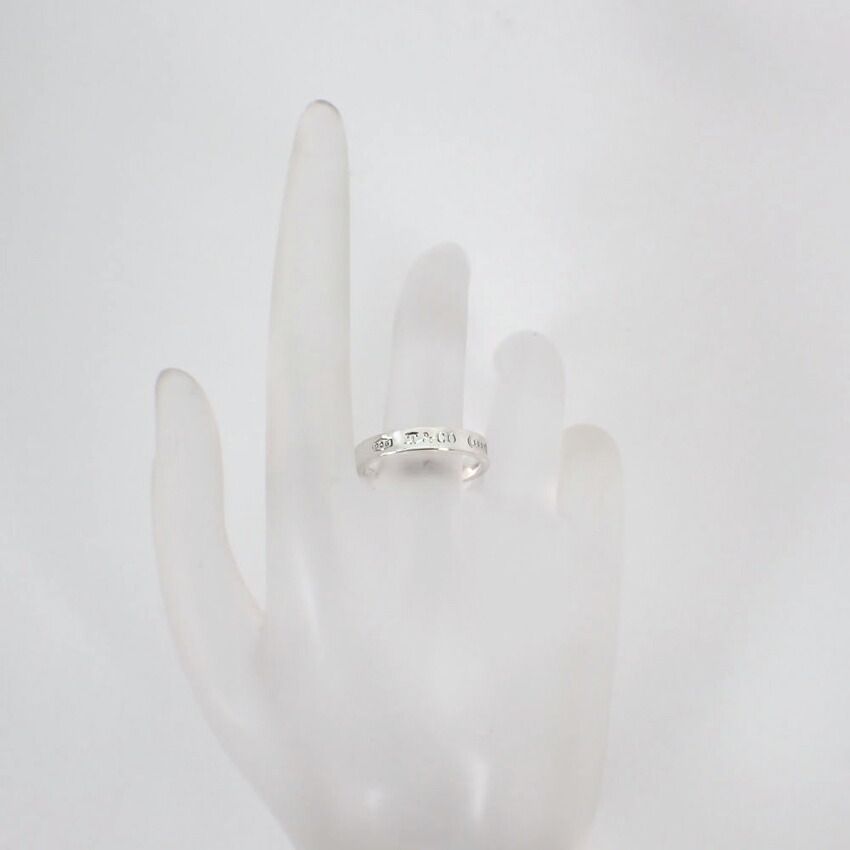 美品 Tiffany ティファニー 1837 ナロー リング 925 約14号 美品 Tiffany ティファニー 1837 ナロー リング 925 約14号