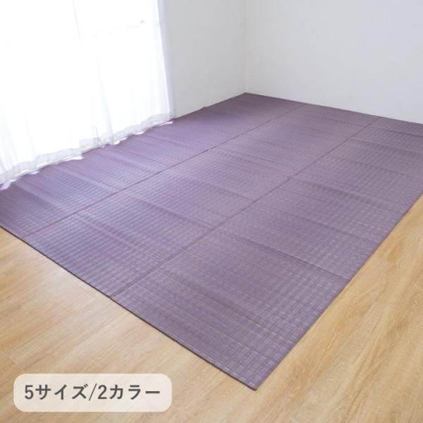 3営業日で発送 イケヒコ い草カーペット 博多 グリーン 174×174cm