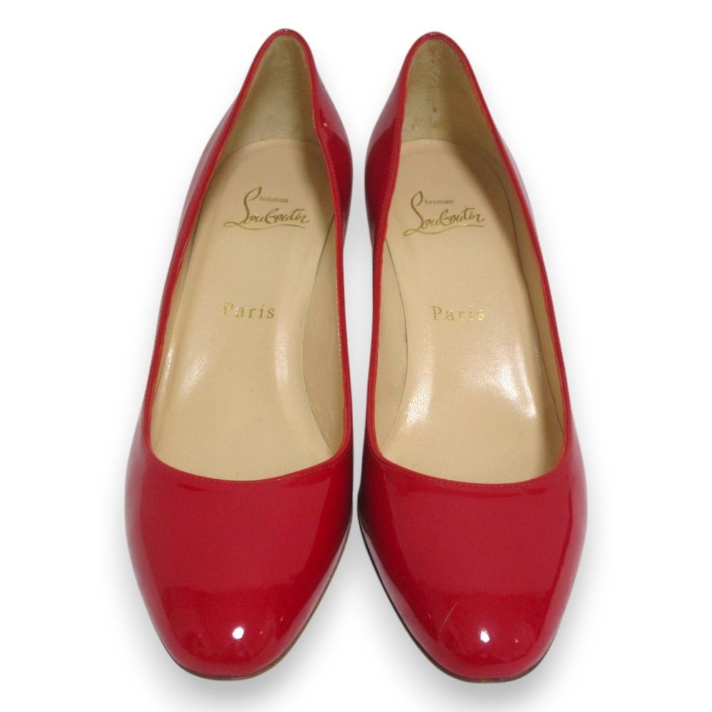 ほぼ美品 Christian Louboutin クリスチャンルブタン パテントレザー 