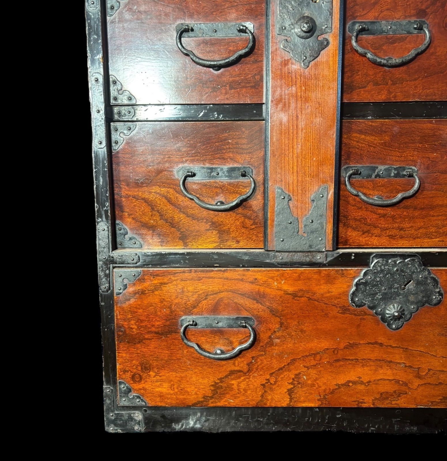 【アンティーク】時代家具 木製 小箪笥 仙台箪笥 和簞笥 昭和レトロ 小ぶり アンティーク】時代家具 木製 小箪笥 仙台箪笥 和簞笥 昭和