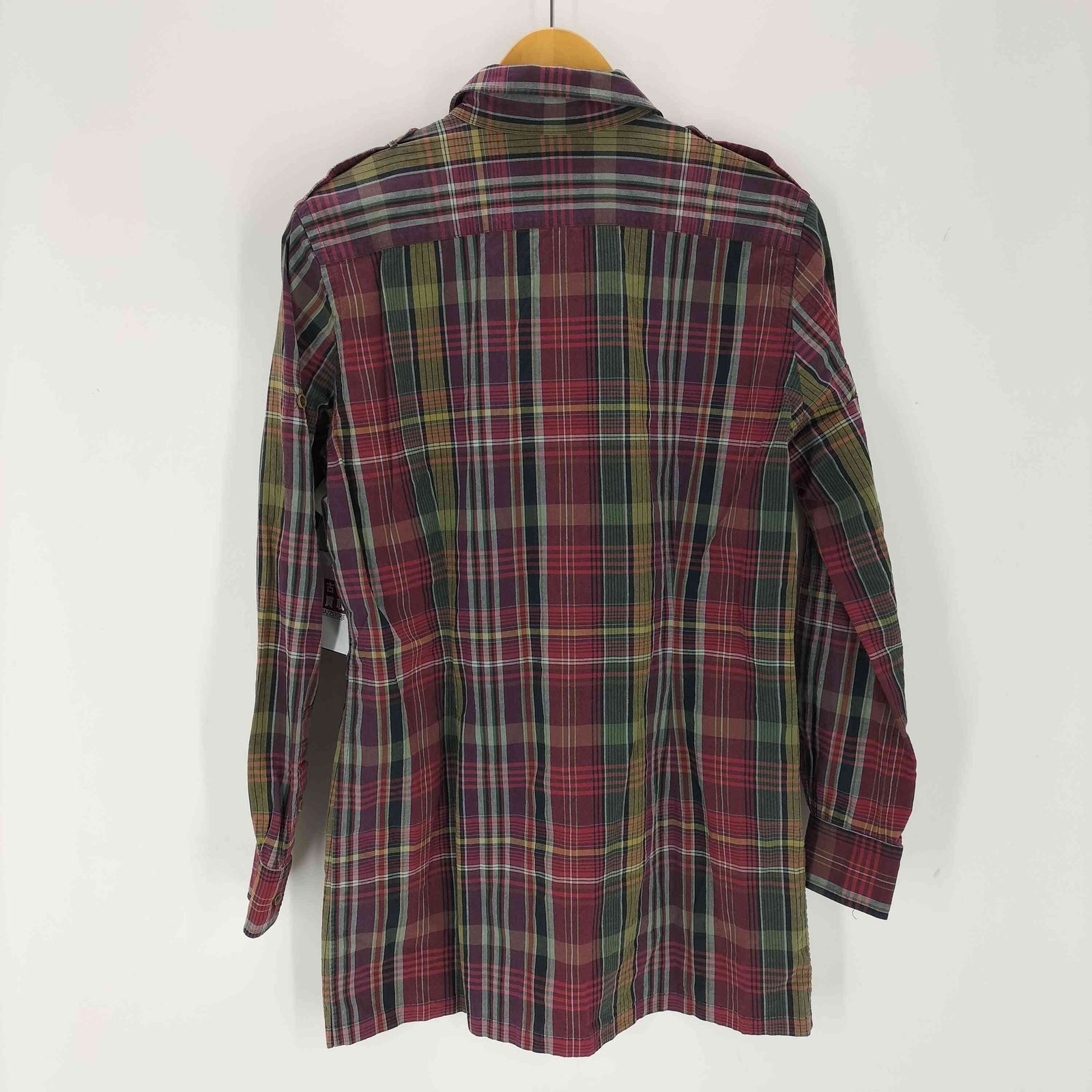 希少 Polo Ralph Lauren マドラスチェック シャツ エポレット ラルフローレン RALPH LAUREN マドラスチェック エポレット L/S