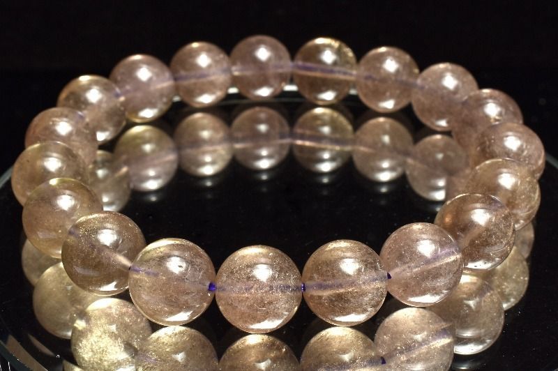 希少 高品質 パープル リビアングラス ブレスレット 希少 高品質