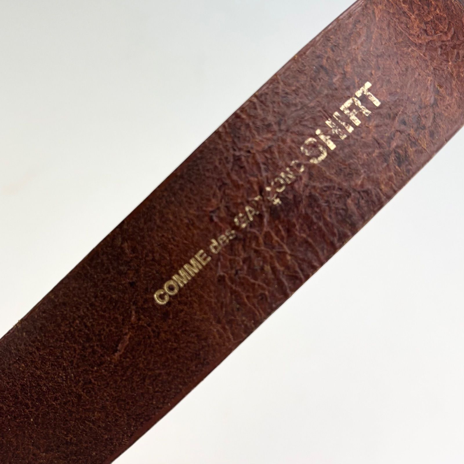 COMME des GARCONS SHIRT レザーベルト ブラウン