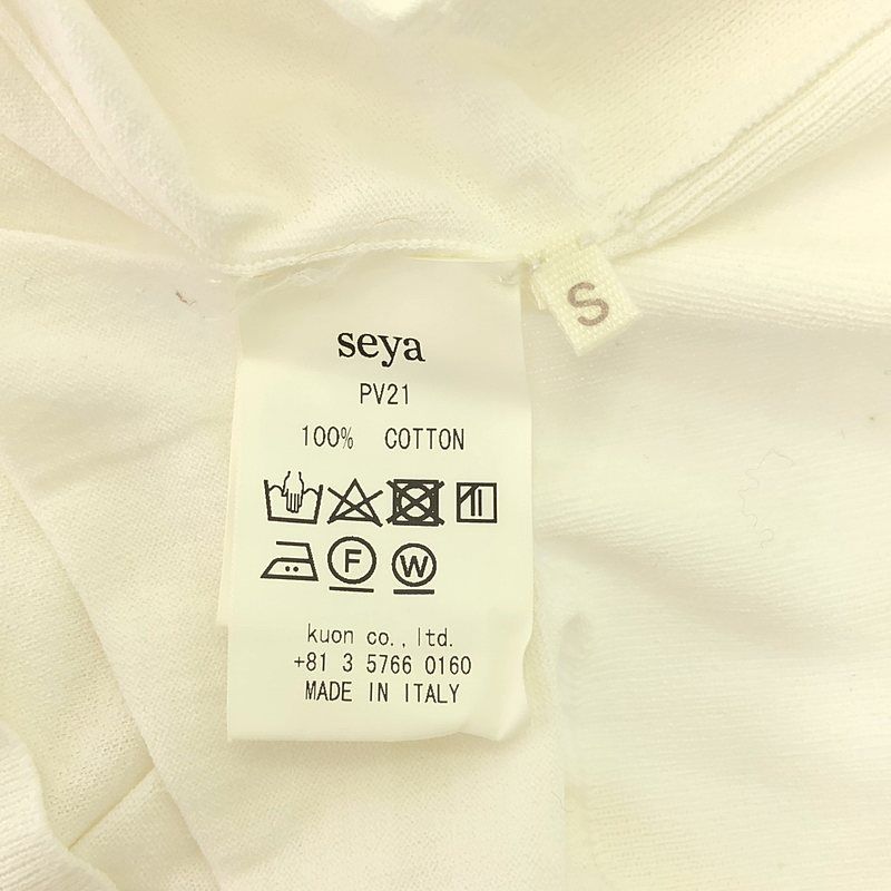 最新のデザイン seya. S | ポロシャツ オーバーサイズ コットン | セヤ / シャツ+ブラウス(半袖+袖なし)